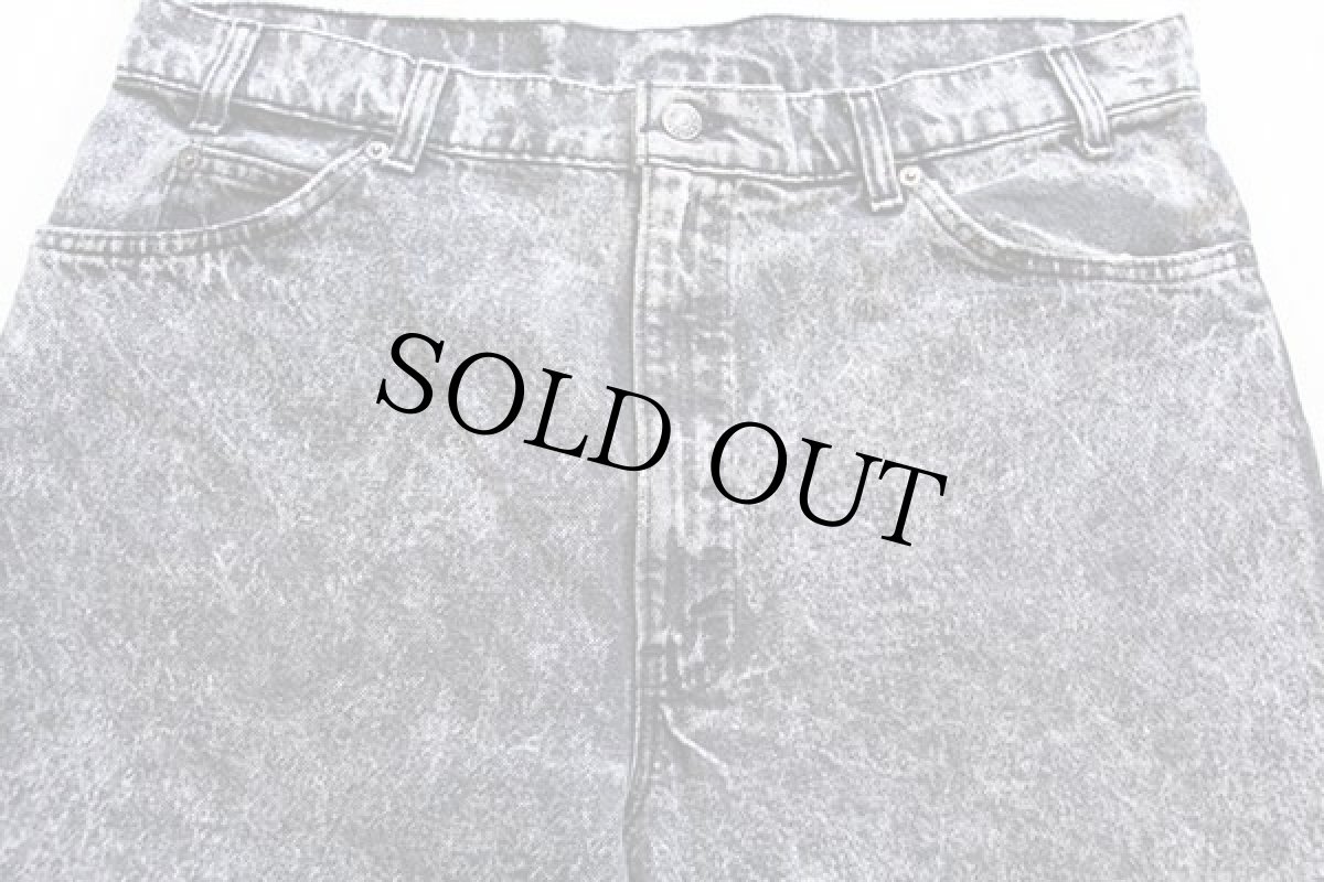 画像4: 90s USA製 Levi'sリーバイス 550 ケミカルウォッシュ ブラック デニムパンツ w38 L30★アシッド (4)