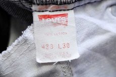 画像6: 90s USA製 Levi'sリーバイス 550 ケミカルウォッシュ ブラック デニムパンツ w38 L30★アシッド (6)