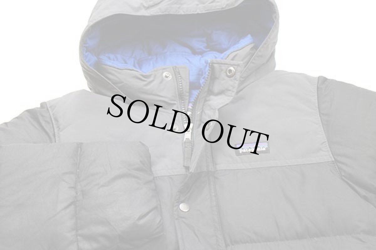 画像3: patagoniaパタゴニア Bivy Down Hoody ツートン 切り替え ダウンパーカー ブラック×グレー KIDS M (3)