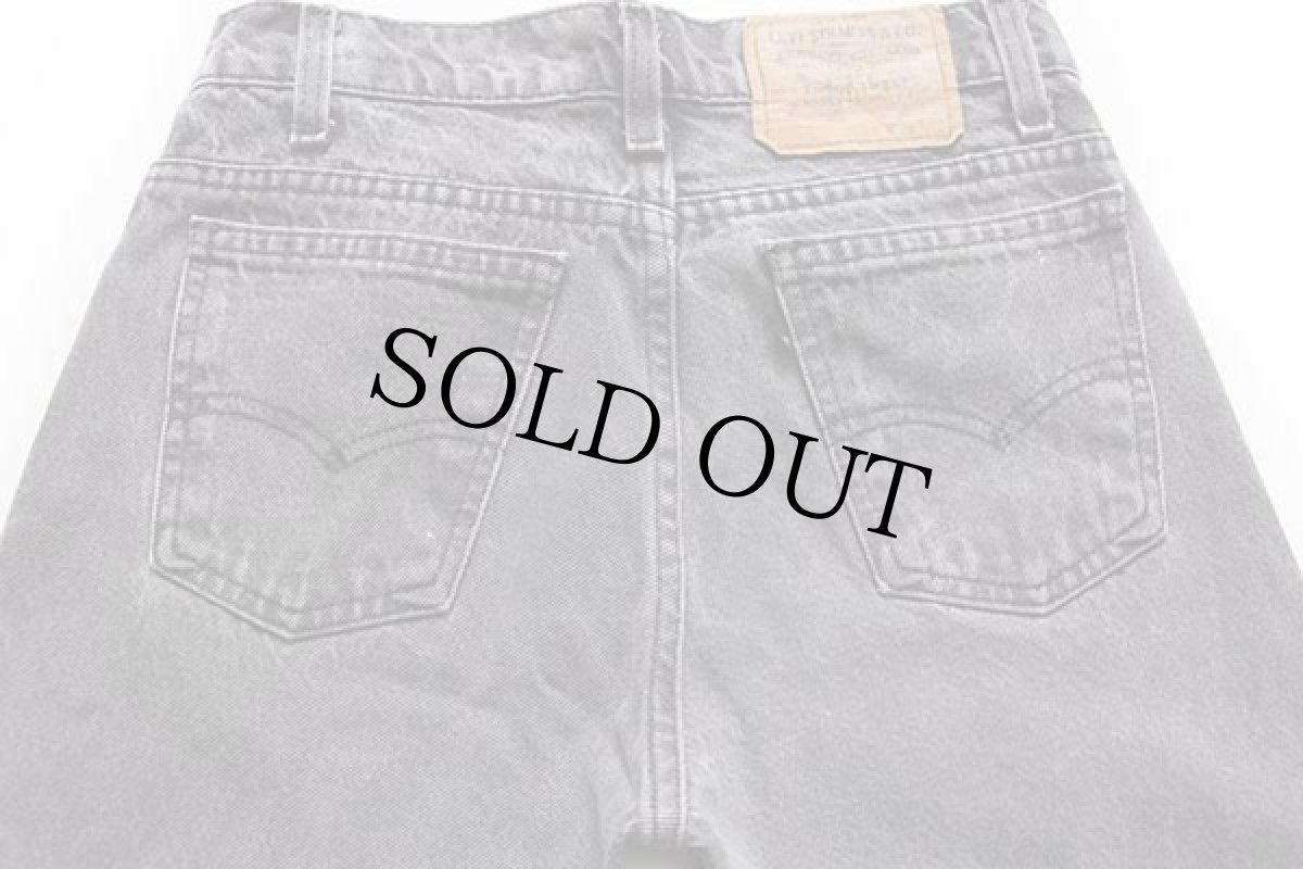 画像5: 90s USA製 Levi'sリーバイス 40506 ブラック デニムパンツ w28 L32 (5)