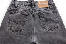 画像5: 90s USA製 Levi'sリーバイス 40506 ブラック デニムパンツ w28 L32 (5)