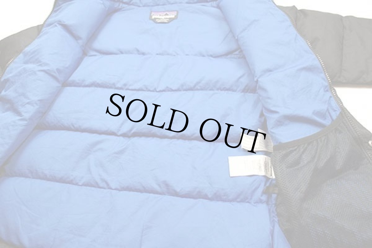 画像5: patagoniaパタゴニア Bivy Down Hoody ツートン 切り替え ダウンパーカー ブラック×グレー KIDS M (5)