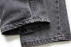 画像8: 90s USA製 Levi'sリーバイス 40506 ブラック デニムパンツ w28 L32 (8)