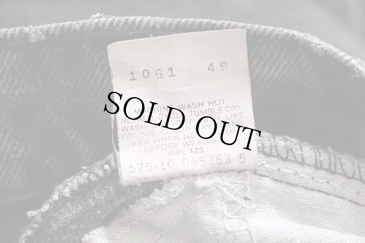 画像7: 90s USA製 Levi'sリーバイス 40506 ブラック デニムパンツ w28 L32 (7)