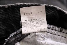 画像7: 90s USA製 Levi'sリーバイス 40506 ブラック デニムパンツ w28 L32 (7)