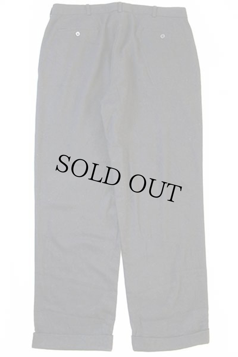 画像3: 00s ポロ ラルフローレン ツータック スラックス ウールパンツ 黒 w36 L30 (3)