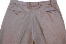 画像5: 90s Levi'sリーバイス ACTION SLACKS ポリエステル スラックス パンツ ココア w38 L30 (5)