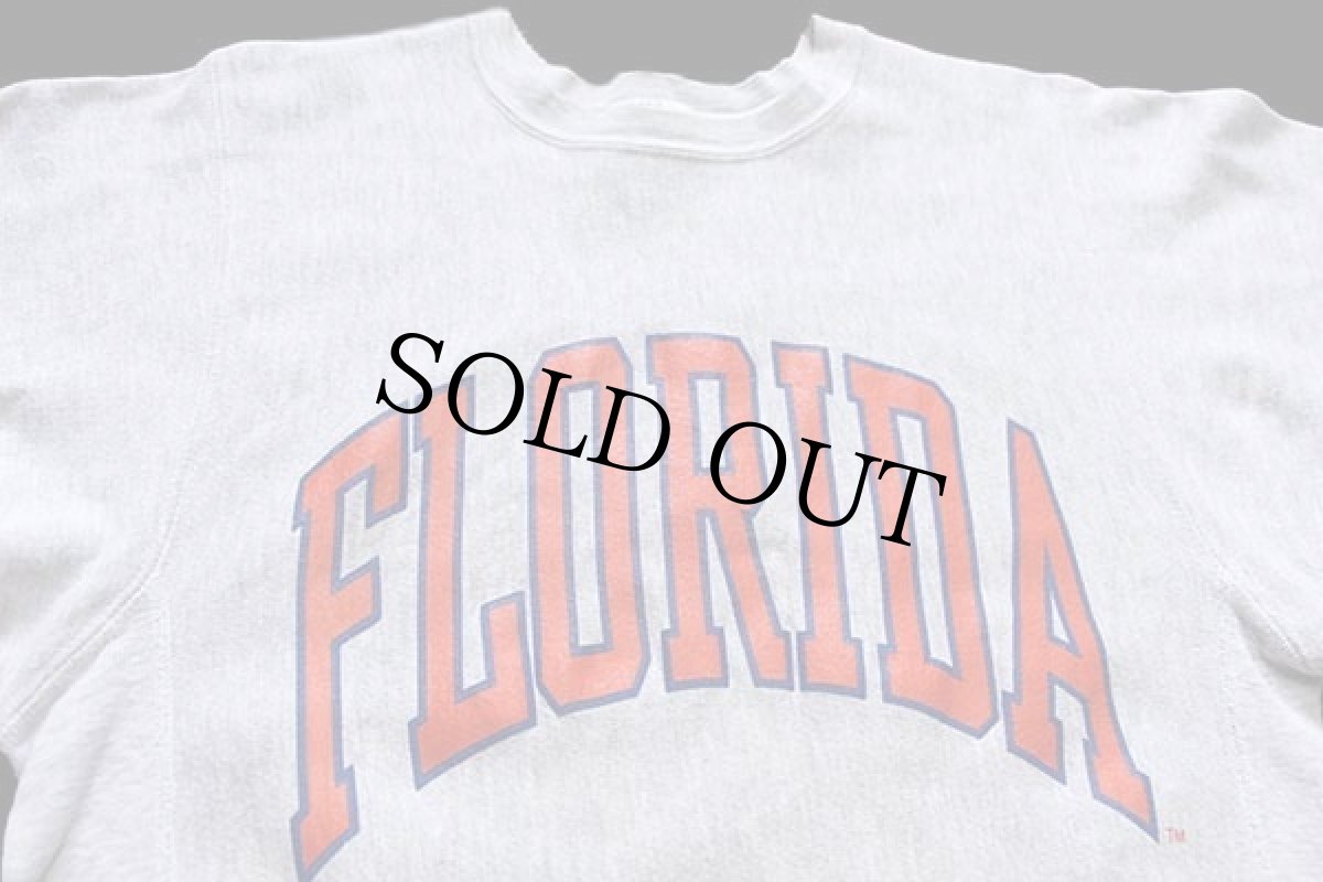 画像3: 90s USA製 Championチャンピオン FLORIDA リバースウィーブ スウェット 杢グレー M (3)