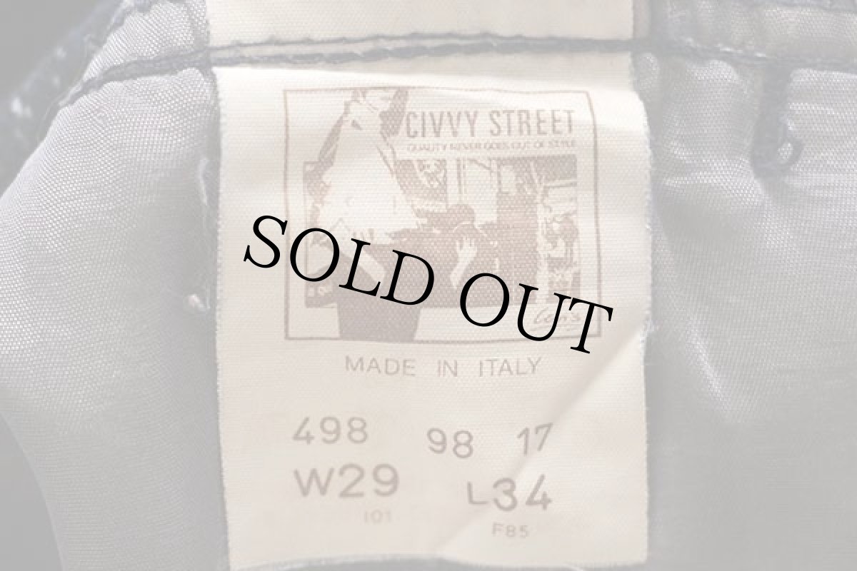 画像6: 80s イタリア製 Levi'sリーバイス CIVVY STREET オンブレチェック ツータック スラックス ウールパンツ w29★ユーロ (6)