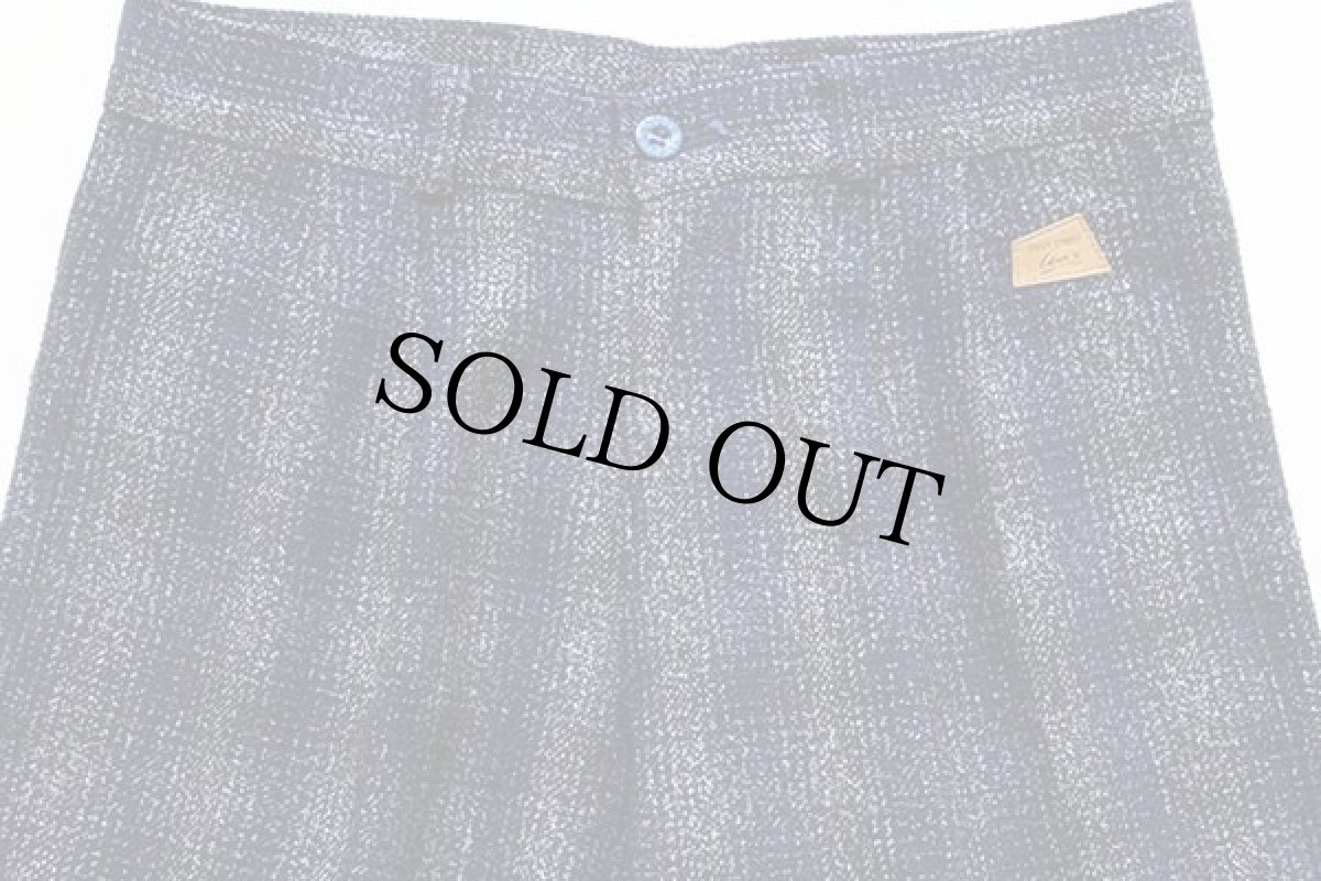 画像4: 80s イタリア製 Levi'sリーバイス CIVVY STREET オンブレチェック ツータック スラックス ウールパンツ w29★ユーロ (4)