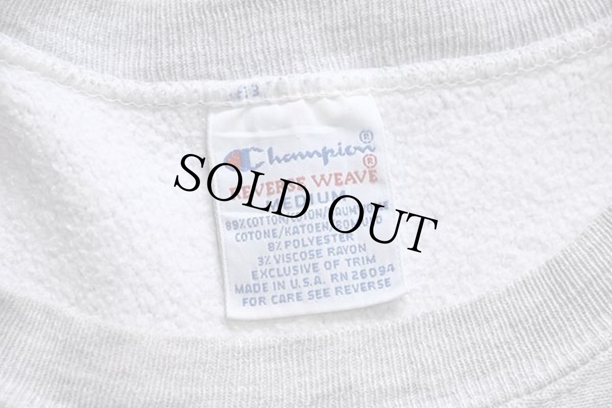 画像4: 90s USA製 Championチャンピオン FLORIDA リバースウィーブ スウェット 杢グレー M (4)