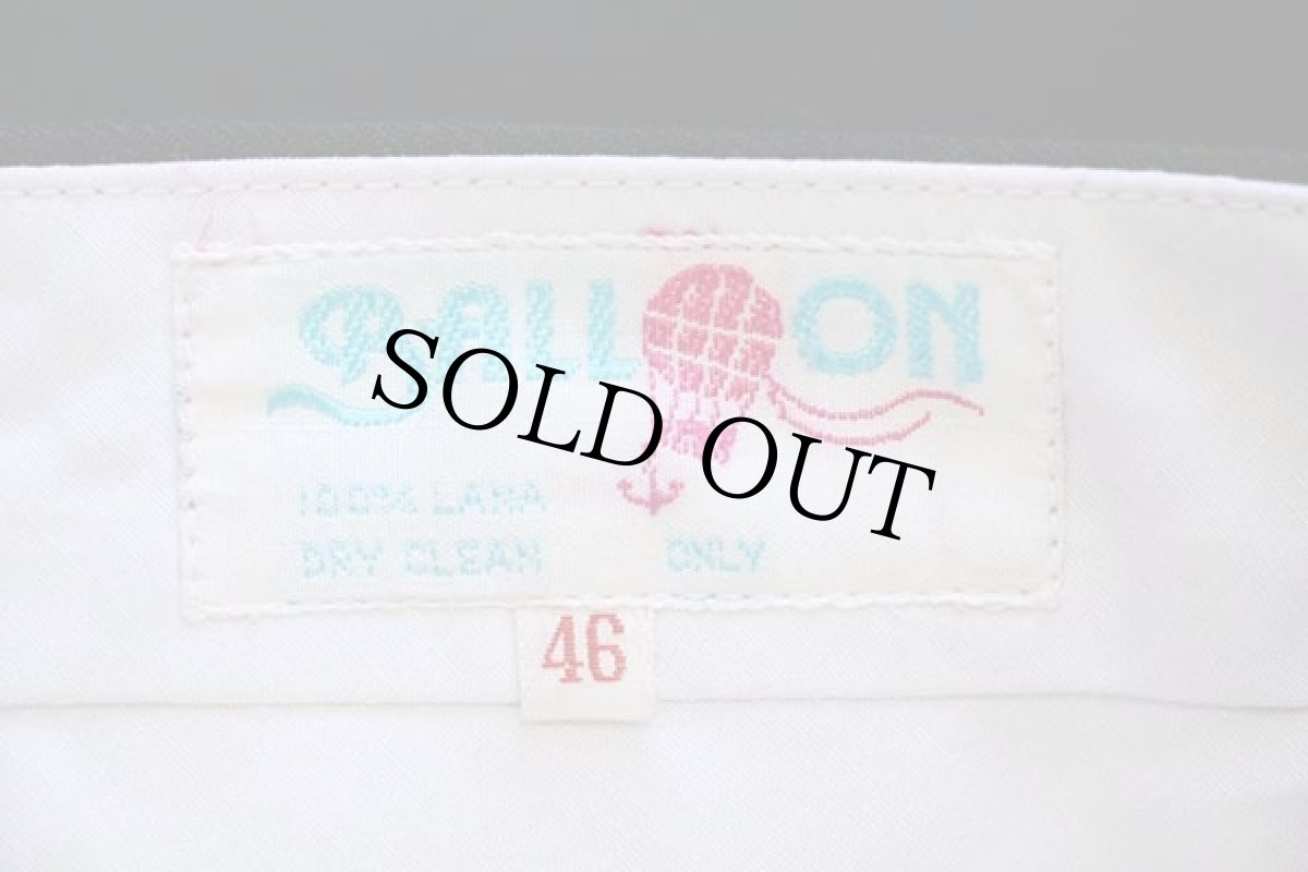 画像6: 80s BALL ON オンブレチェック ツータック スラックス ウールパンツ 46 (6)