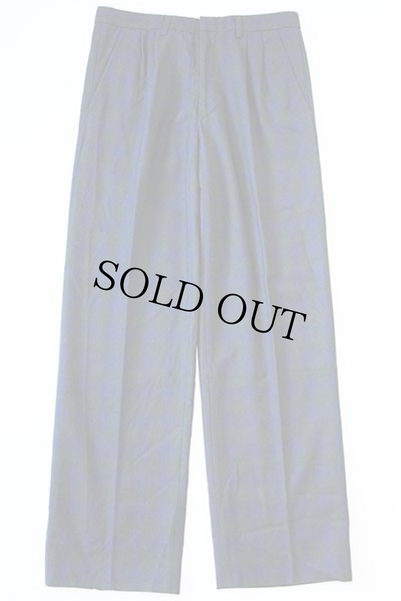 画像2: 80s BALL ON オンブレチェック ツータック スラックス ウールパンツ 46 (2)