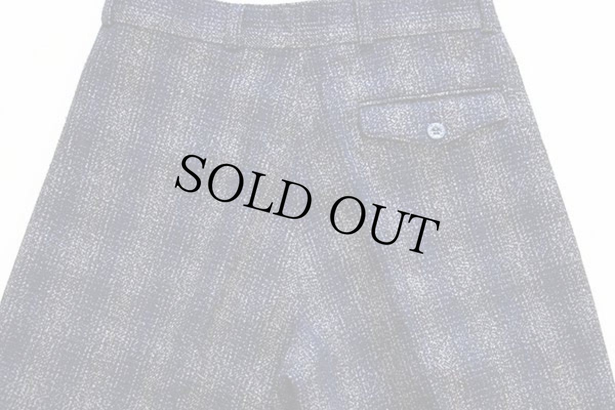 画像5: 80s イタリア製 Levi'sリーバイス CIVVY STREET オンブレチェック ツータック スラックス ウールパンツ w29★ユーロ (5)