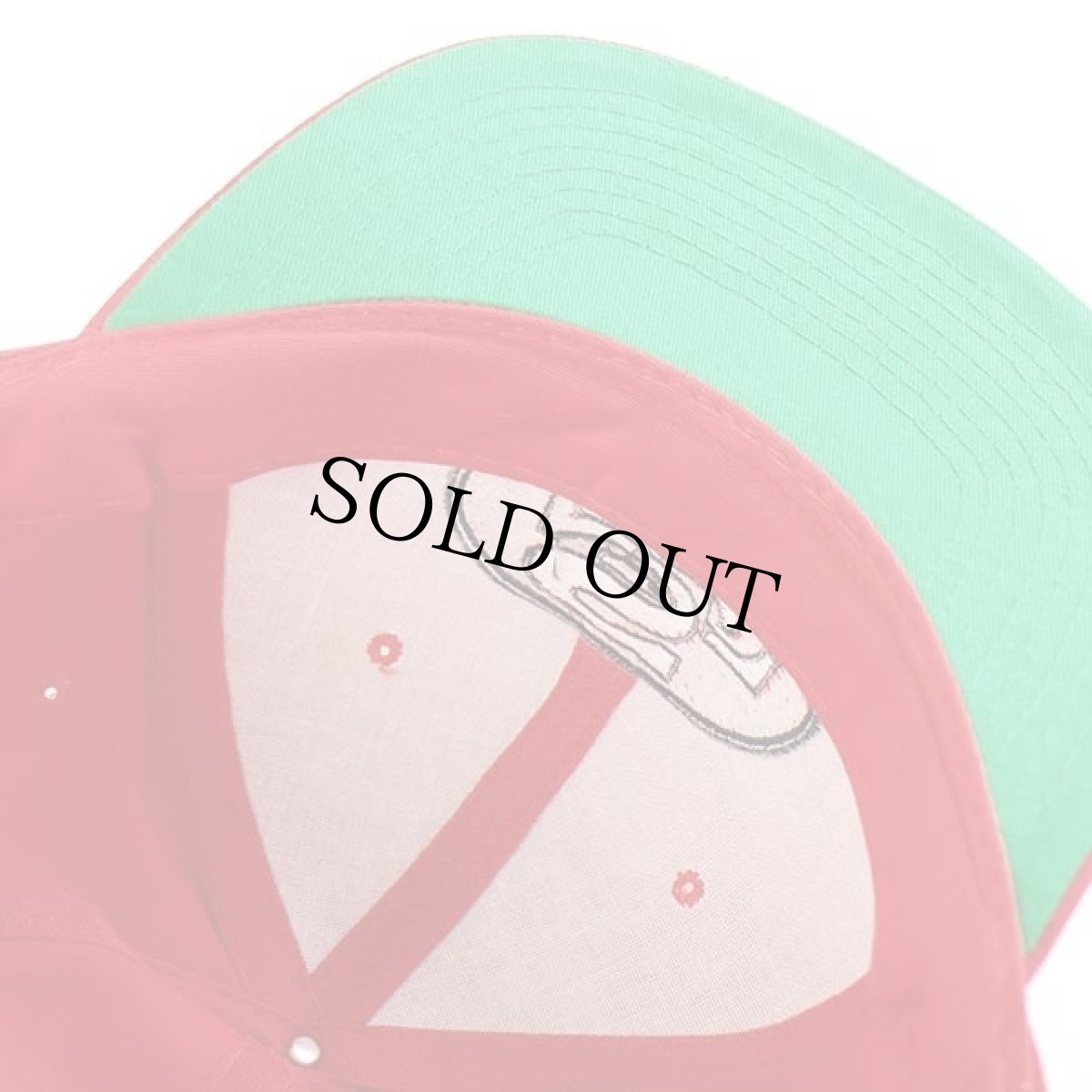 画像7: デッドストック★90s NFL San Francisco 49ers ロゴ刺繍 コットンキャップ 赤 (7)