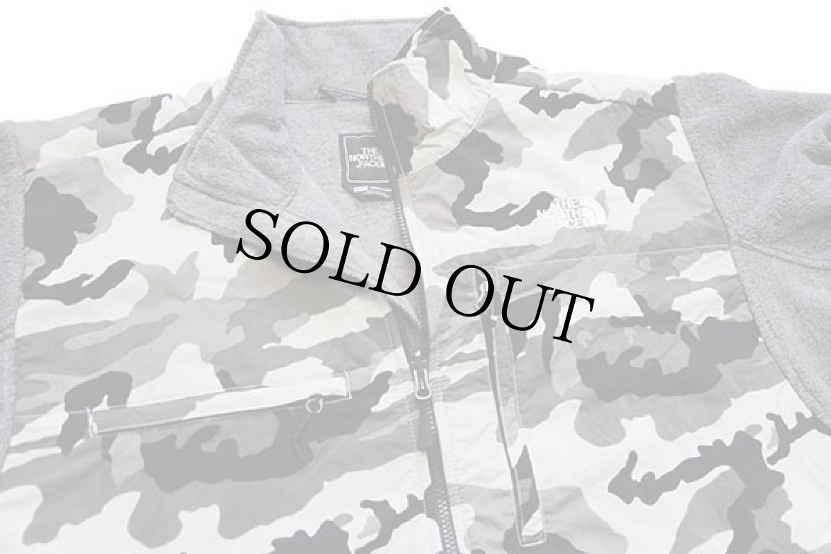 画像3: THE NORTH FACEノースフェイス デナリ 迷彩 切り替え POLARTEC ライナー フリースジャケット グレー XL (3)