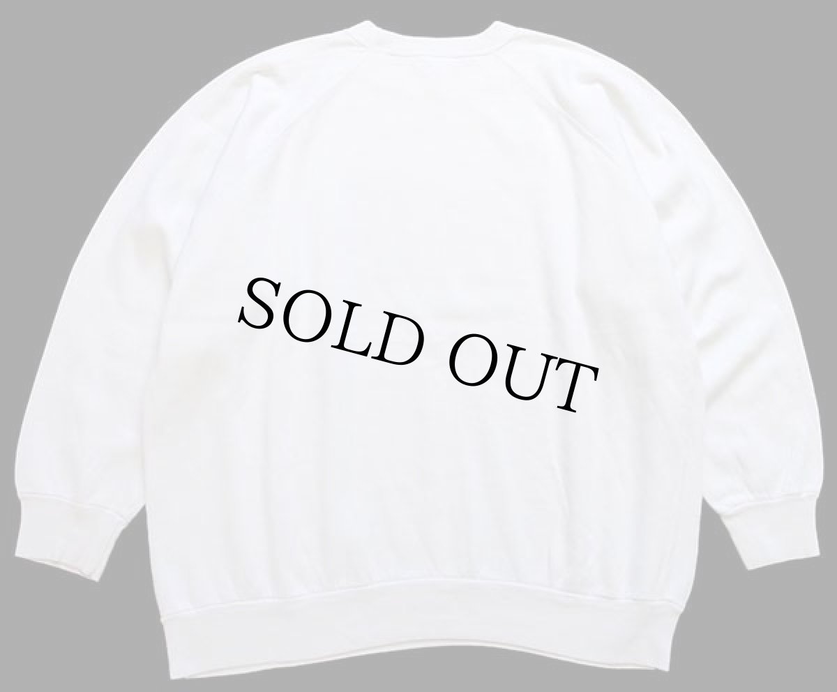 画像2: 80s ポルトガル製 SNOOPY スヌーピー I LOVE LONDON 染み込みプリント スウェット 白 L (2)