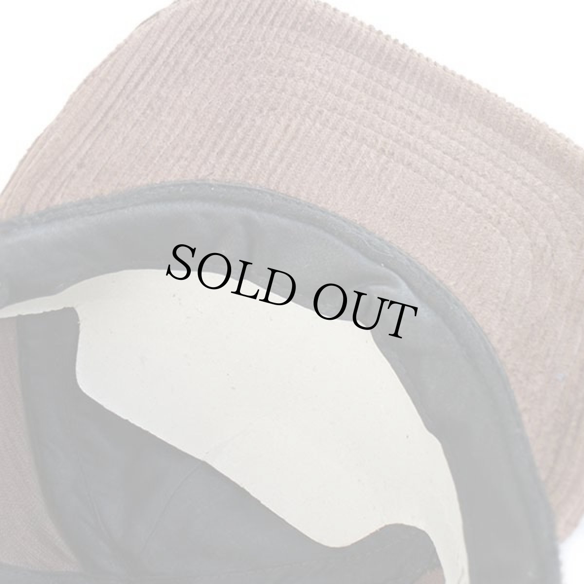 画像9: デッドストック★90s Levi'sリーバイス ロゴ刺繍 コットン 太畝 コーデュロイキャップ 焦げ茶 (9)