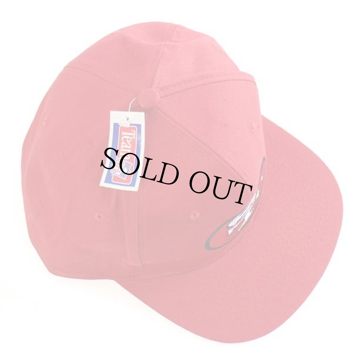 画像3: デッドストック★90s NFL San Francisco 49ers ロゴ刺繍 コットンキャップ 赤 (3)