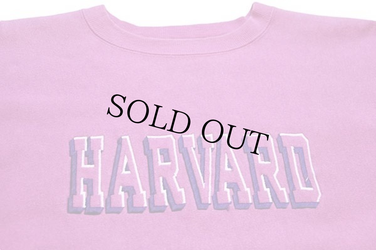 画像3: 90s USA製 Championチャンピオン HARVARD 刺繍 リバースウィーブ スウェット ピンク XL (3)