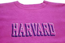 画像3: 90s USA製 Championチャンピオン HARVARD 刺繍 リバースウィーブ スウェット ピンク XL (3)