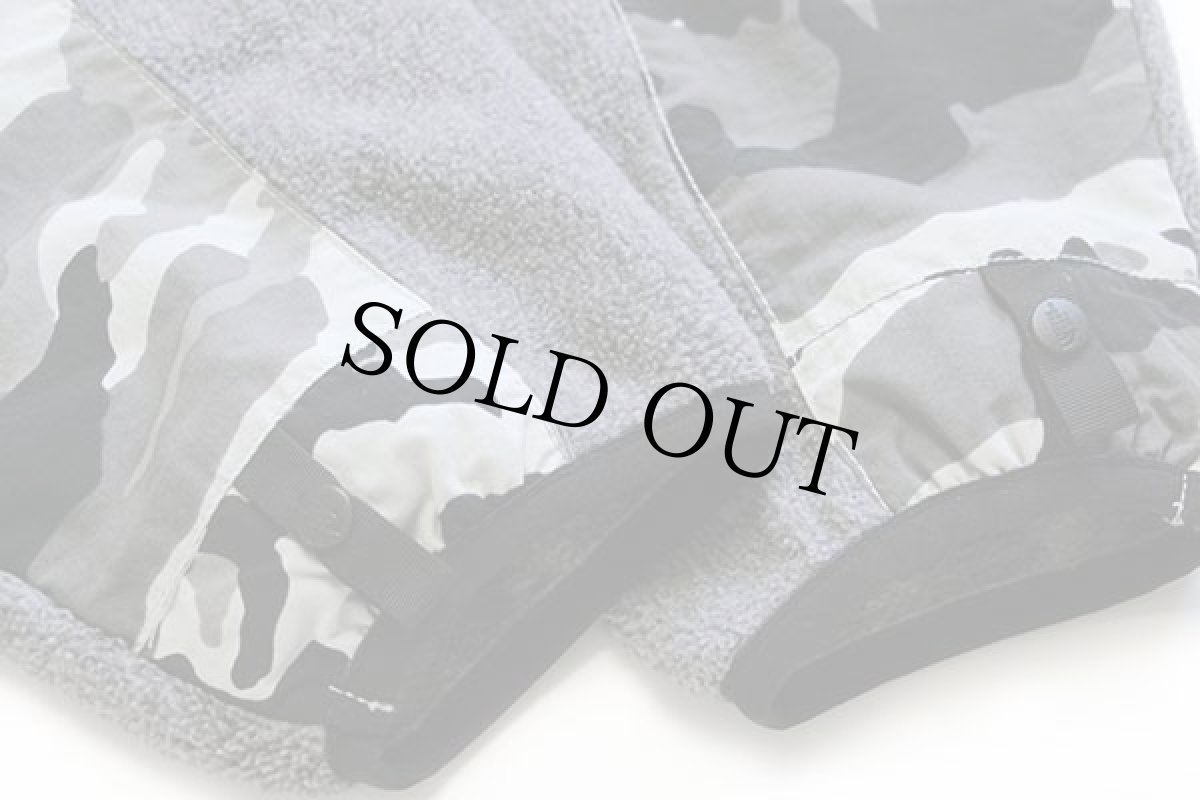 画像6: THE NORTH FACEノースフェイス デナリ 迷彩 切り替え POLARTEC ライナー フリースジャケット グレー XL (6)