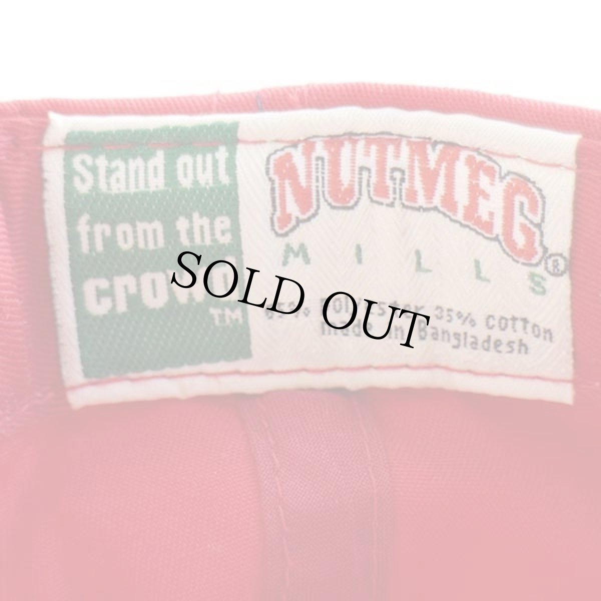 画像5: デッドストック★00s MLB CLEVELAND Indiansインディアンス×バッグスバニー刺繍 ツートン ベースボールキャップ 赤×紺 (5)