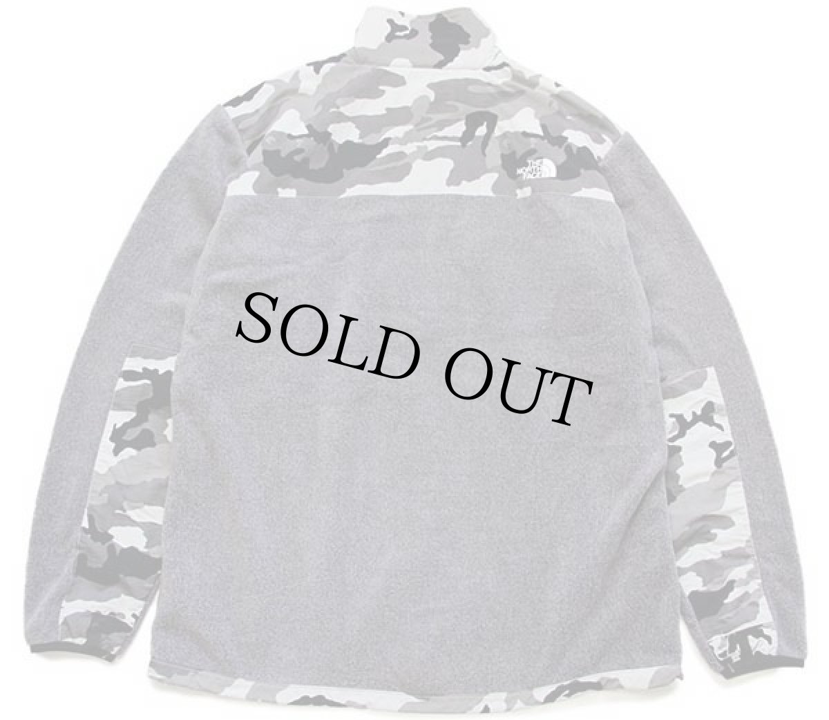 画像2: THE NORTH FACEノースフェイス デナリ 迷彩 切り替え POLARTEC ライナー フリースジャケット グレー XL (2)