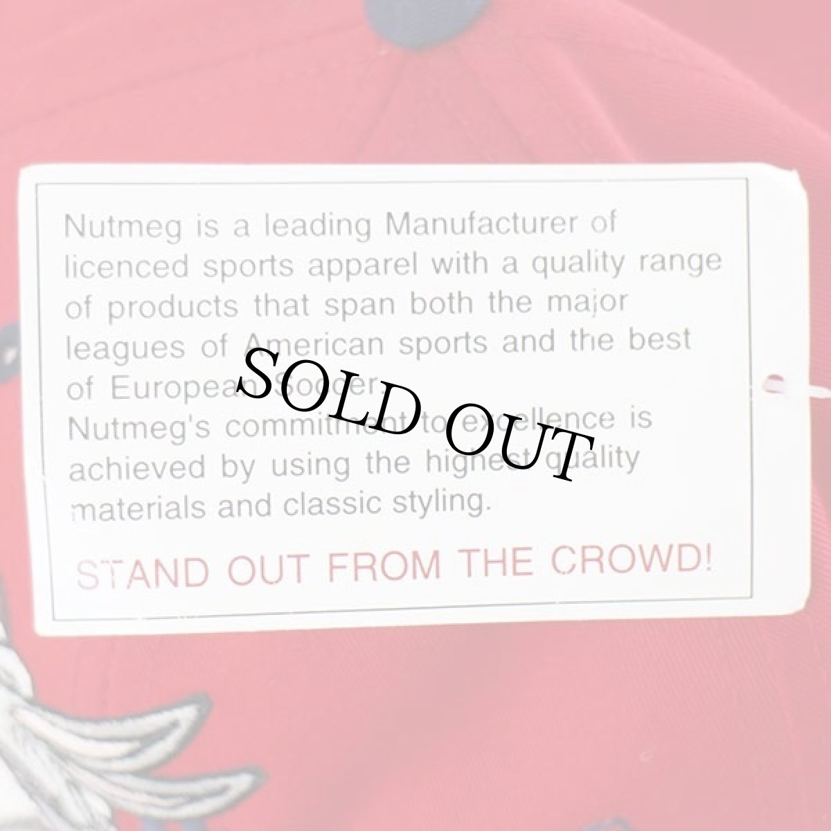 画像7: デッドストック★00s MLB CLEVELAND Indiansインディアンス×バッグスバニー刺繍 ツートン ベースボールキャップ 赤×紺 (7)