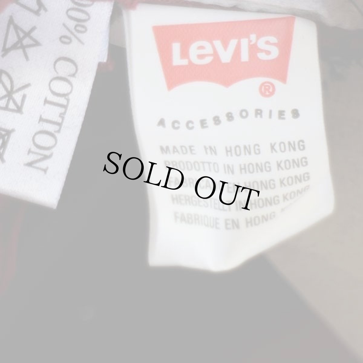 画像5: デッドストック★90s Levi'sリーバイス ロゴ刺繍 コットン 太畝 コーデュロイキャップ 焦げ茶 (5)