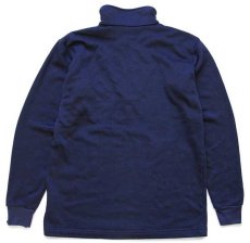 画像2: 90s USA製 patagoniaパタゴニア CAPILENEキャプリーン ハイネック ハーフジップ インナー フリース 紺 L (2)