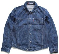 画像1: 00s Levi'sリーバイス ENGINEERED JEANS 70100 立体裁断 デニムジャケット M★ユーロ (1)