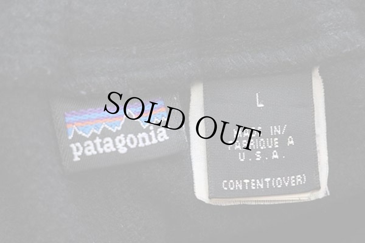 画像6: 90s USA製 patagoniaパタゴニア フリースパンツ 黒 L (6)