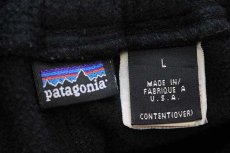 画像6: 90s USA製 patagoniaパタゴニア フリースパンツ 黒 L (6)