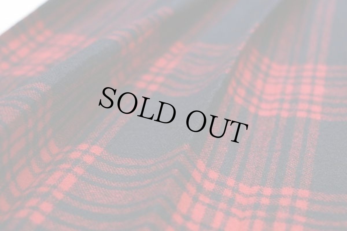 画像5: 70s USA製 PENDLETONペンドルトン AUTHENTIC MENZIES TARTAN タータンチェック ロング ウール プリーツスカート (5)
