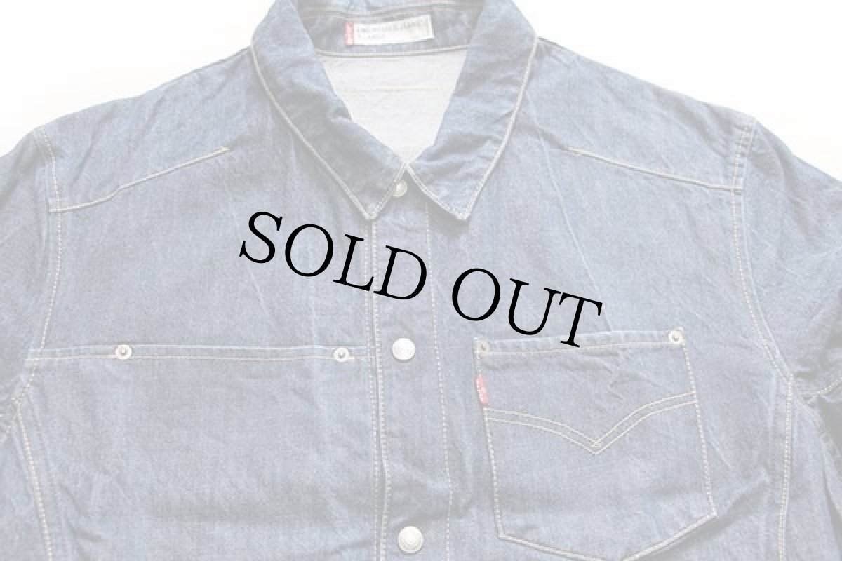 画像3: 00s Levi'sリーバイス ENGINEERED JEANS 70100 立体裁断 デニムジャケット XL★ユーロ (3)