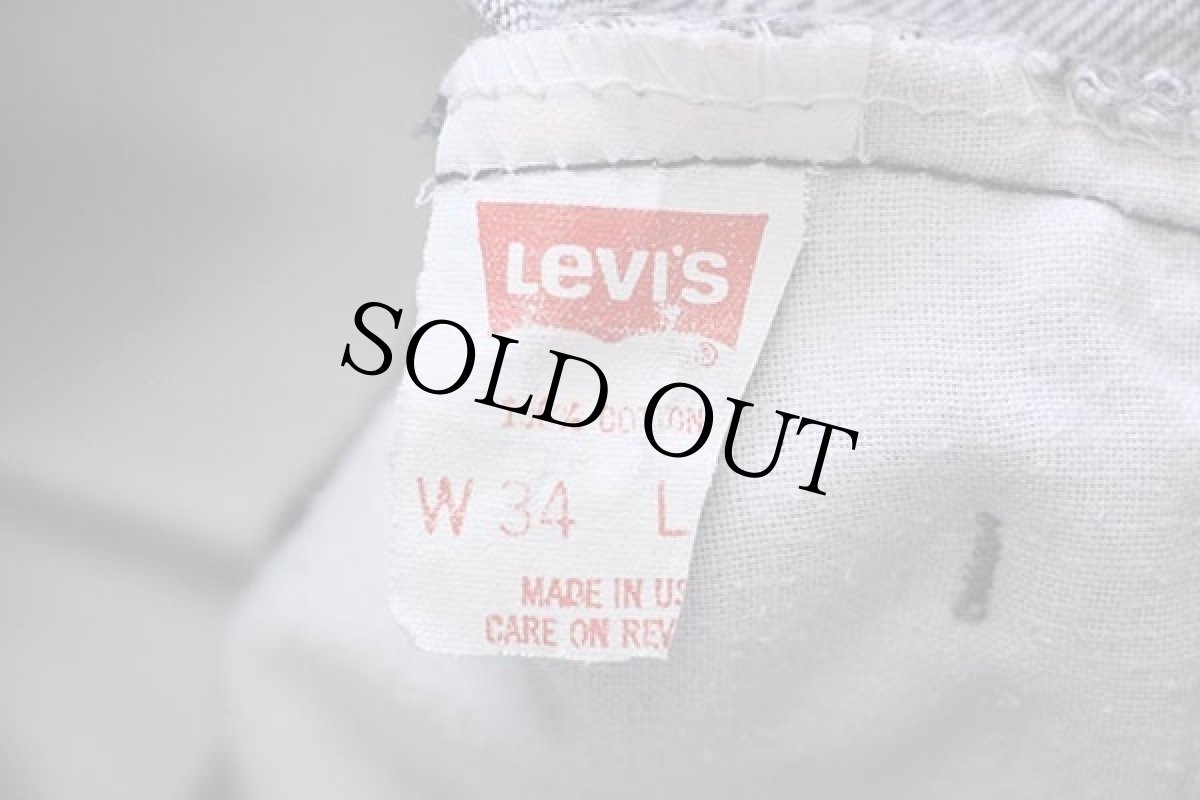 画像6: 90s USA製 Levi'sリーバイス 517 先染め ブラック デニムパンツ w34★ブーツカット (6)