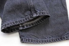 画像8: 90s USA製 Levi'sリーバイス 517 先染め ブラック デニムパンツ w34★ブーツカット (8)