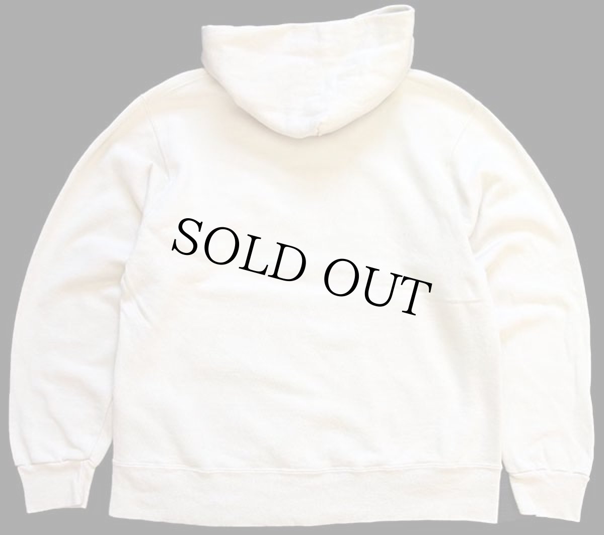 画像2: 90s USA製 Championチャンピオン ワンポイント スクリプト ロゴ刺繍 前V スウェットパーカー アイボリー M (2)