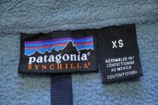 画像4: 00s メキシコ製 patagoniaパタゴニア マースピアル ハーフジップ プルオーバー シンチラ フリース ブルーグレー XS (4)