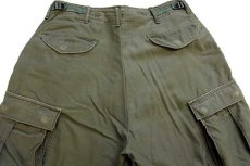 画像5: 70s 米軍 U.S.ARMY M-65 フィールドカーゴパンツ ツートン オリーブグリーン★A  (5)
