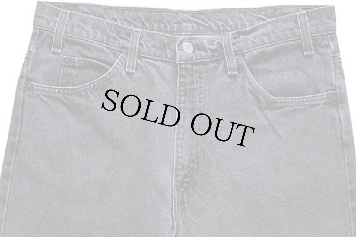 画像4: 90s USA製 Levi'sリーバイス 517 先染め ブラック デニムパンツ w34★ブーツカット (4)