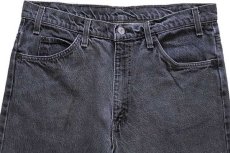 画像4: 90s USA製 Levi'sリーバイス 517 先染め ブラック デニムパンツ w34★ブーツカット (4)