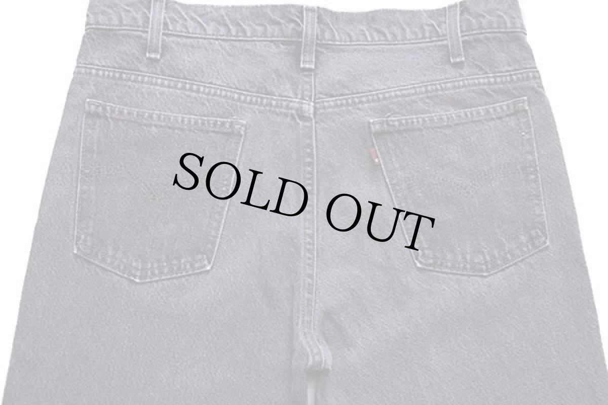 画像5: 90s USA製 Levi'sリーバイス 517 先染め ブラック デニムパンツ w34★ブーツカット (5)