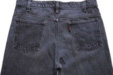 画像5: 90s USA製 Levi'sリーバイス 517 先染め ブラック デニムパンツ w34★ブーツカット (5)