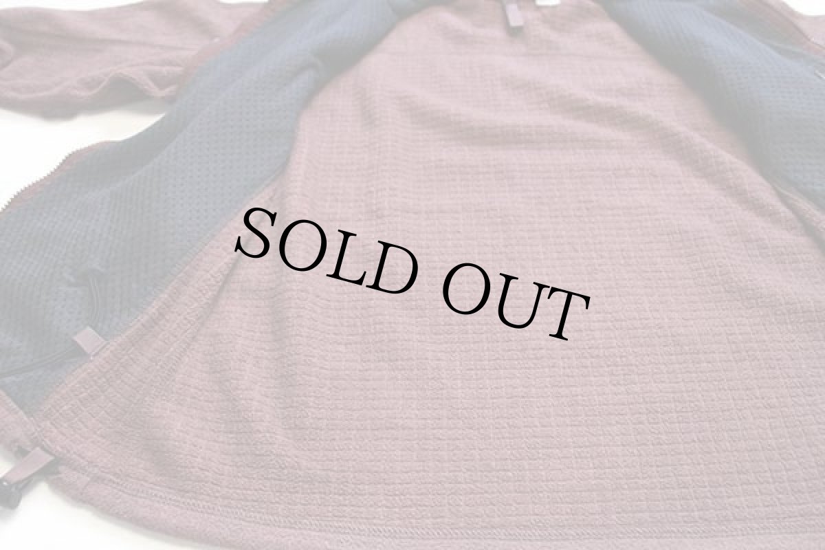 画像6: 00s USA製 patagoniaパタゴニア R3 ラディアント POLARTEC フリースジャケット 小豆色 W-S★刺繍ロゴ (6)