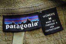 画像4: 00s USA製 patagoniaパタゴニア R3 ラディアント POLARTEC フリースジャケット オリーブ W-M★刺繍ロゴ (4)