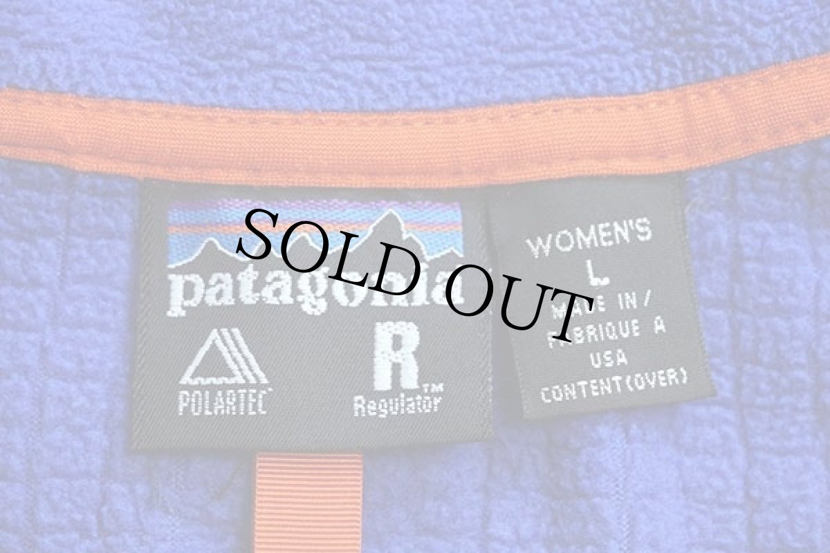 画像4: 00s USA製 patagoniaパタゴニア R3 ラディアント POLARTEC フリースジャケット 青 W-L (4)