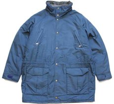 画像1: 80s USA製 L.L.Bean MAINE WARDEN'S PARKA Thinsulate中綿入り GORE-TEXゴアテックス ナイロン マウンテンジャケット 紺 L (1)