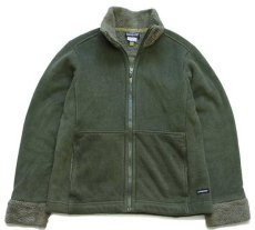 画像1: patagoniaパタゴニア ウインドゾーン シンチラ フリースジャケット グリーン W-M (1)